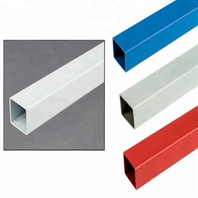 China PVC Ruizhan Customized Square Profile Polyethylene Plastic PVC Square Pipes for sale