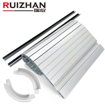 China Ruizhan Sideboard Roller Windproof Shutter For Kitchen Roll Up For Cupboards Tambour Door for sale