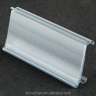 China PVC/ABS/PP or custom as PVC profile rehau request PVC label holder/supermarket shelf holder/plastic display name tag holder for sale