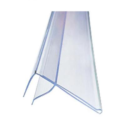 China PVC/ABS/PP or custom as PVC profile rehau plastic price display strip label holders label holders sign holders for glass shelf for sale