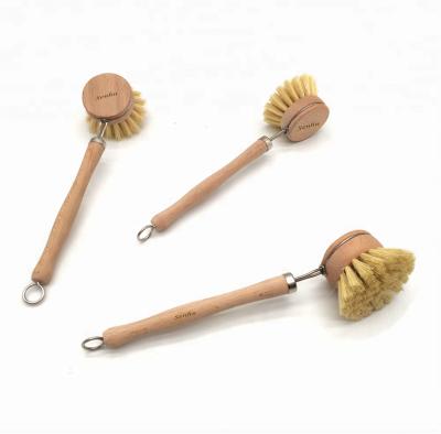 China Sustainable Natural Wood Brush Refill Brush Kitchen Dish Wash Main Brush for sale