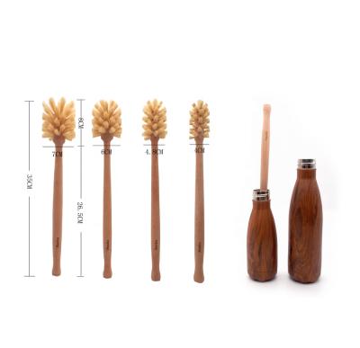 China Viable Wooden Bottle Brush Cleaning Brush Wooden Glass Bottle Brush for sale