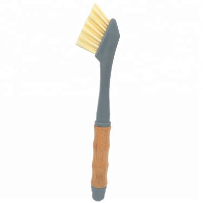 China Hand Eco Bamboo Handle Grout & Tile Brush Floor Gap Brush for sale