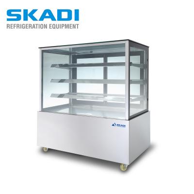 China Single-temperature cake display cabinet countertop bakery cream cabinets pastries showcase and donut for sale