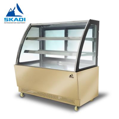 China Single-Temperature Bakery Cake Display Stainless Steel Showcase Dessert Display Fridge OEM Customize Refrigeration Equipment for sale