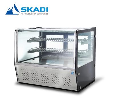 China Commercial Sweet Price Display Freezer Refrigeration Showcase Refrigerator Cake Top Display Cake Top Open Transparent Tabletop Transparent for sale