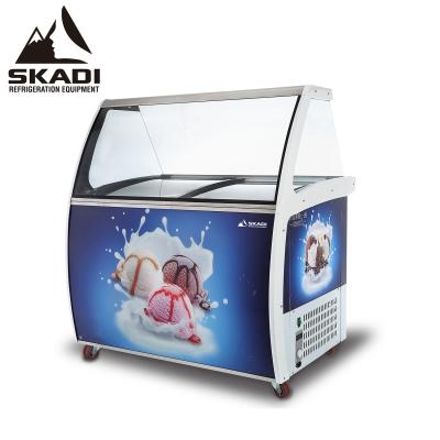 China Commercial Single-Temperature Ice Cream Display Case Refrigerator for sale