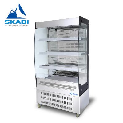 China Single-temperature OEM Customize Type Open Display Showcase Cake Display Refrigerator Case Deli Logo Cabinet for sale