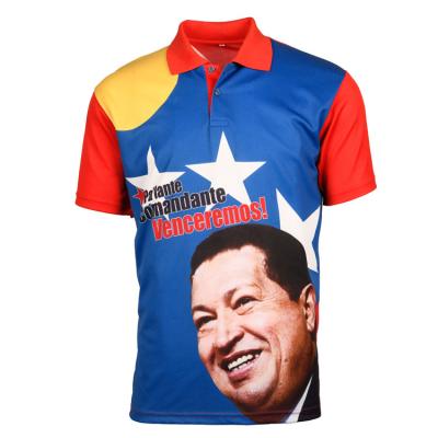 China Election Promotion Sublimation O Neck QUICK DRY T-Shirt With Custom Design Election Campaign POLO T-shirts for sale