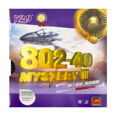 China Rubber + Sponge Ready Long Ship Friendship 729 MYSTERY III 802-40 Ping Pong Pong Buttons Professional Rubber Ittf Fast Shipping Approved for sale