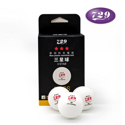 China Polycarbonate 729 Table Tennis Ball Top 40+ Ball Material Seamless White New With Red Paint ITTF (6 Pack) Table Tennis Ball for sale