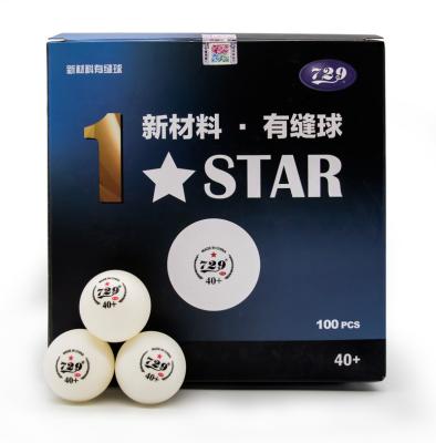 China Hot Selling ABS 40+ Friendship Balls Friendship Ball Table Tennis Balls Hot White Plastic Durable Club Training Ball One Star 729 for sale