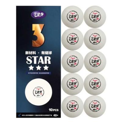 China Custom 3 Star Polycarbonate ABS With Seam 40mm+ ITTF Approved 10 Pack 729 Friendship Ping Pong Table Tennis Balls for sale