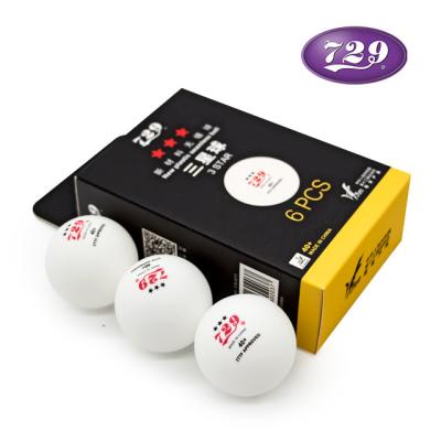 China Top Quality Polycarbonate Material Seamless 40+ Ball New (6 Pack) ITTF Approved Three Star Friendship 729 Table Tennis Ball Ping Pong Ball for sale