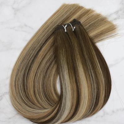 China All Natural Hair Color 18 Inch 22inch 20 Inch 100% Machine Made Human Hair Weft Fangcun Professional Seller for sale