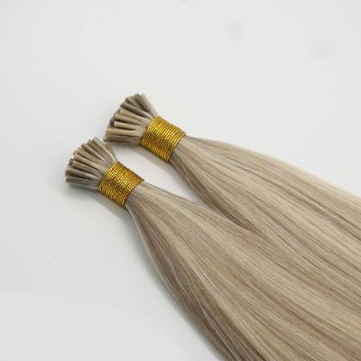 China All Raw Virgin Cuticle Aligned 2021 Popular Color 100 Human Keratin Prebond I Double Tip Hair Extension for sale