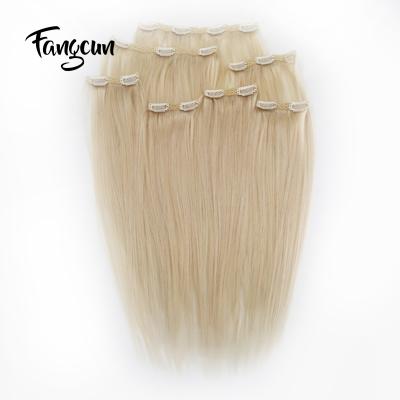 China Factory Price Silky Straight Double Color 613 Wave 35% Ratio 100g Clip In Extensions for sale