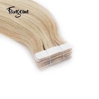 China Wholesale Price Unprocessed Silky Straight Wave Hair Color 2T 18/20 2.0g Tape In Human Hair Extensions for sale