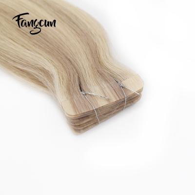 China 100% Real Real Silky Straight Wave Cheap Indian Tape In Human Hair Extensions for sale