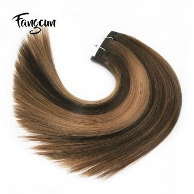 China Silky Straight Wave Ombre Color Hair Weft Weave Extensions For Braids Remy Human Hair Weft Natural for sale