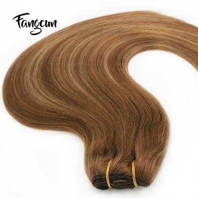 China Brazilian Virgin Remy Hair Silky Straight Wave Ombre Hair Machine Weft for sale