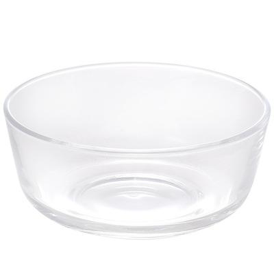 China Viable creative tableware bowl salad dessert soup transparent glass circular fruit bowl for sale