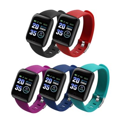 China Touch Screen Hotsales 2022 Macaron Waterproof Smart Tracker 116 Plus Smart Wristband Wristband Health Fitness Fitness Tracker for sale