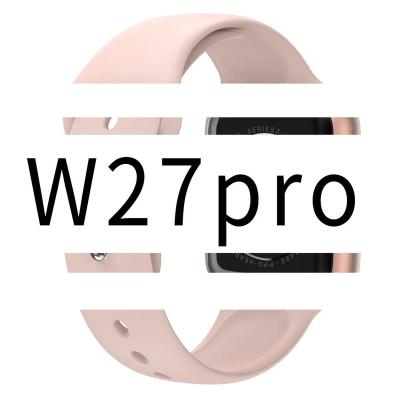 China New Arrival Pro Ip68 BT Reloj NFC Smart Watch 2022 Touch Screen Waterproof Smartwatch W27 Call 7 Smart Watch for sale