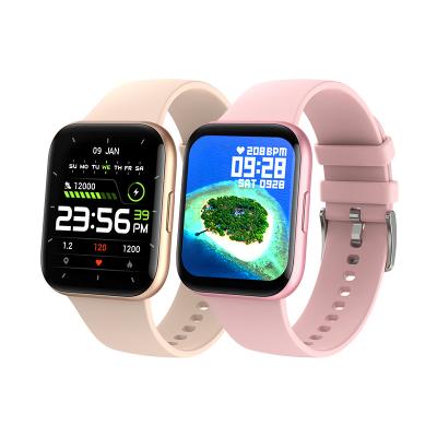 China 2022 Hot Selling Fitness Sport Bracelet Wrist Band Bracelet Amazon Touch Screen Smart Watch IP68 P25 Smartwatch for sale