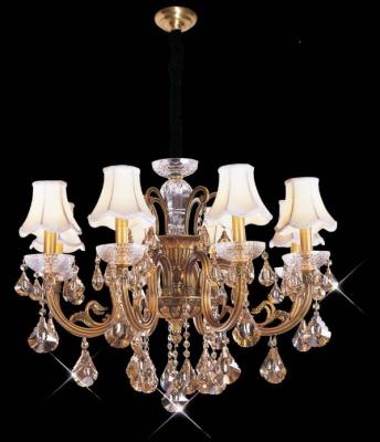 China Fashion Dining Room LED Chandelier Lights , Hanging Large 10 Light Chandelier for sale