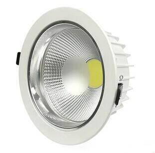 China COB 30W 2700lm RA 80 3000K LED Recessed Downlights With 120 Degrees Beam Angle for sale