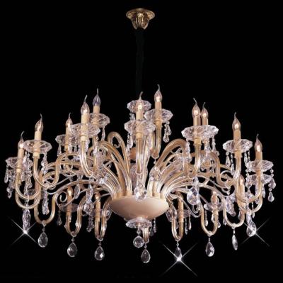 China 24 Arms E14 Base Crystal Suspension Chandeliers Lighting Manufacturer for sale