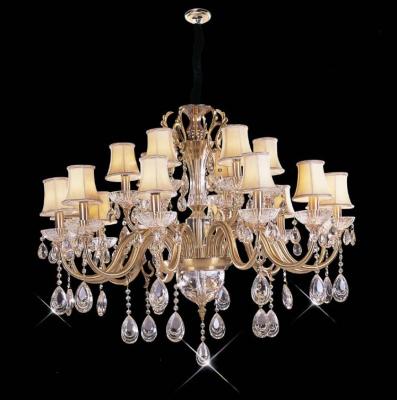 China High Lumen 18 Lights 1050 x 820mm Crystal Chandelier Lighting / Commercial LED Pendant Lighting for sale