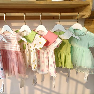 China Breathable Children's clothing Cheap second-hand clothes Girls' dresses Wholesale Children's sets summer print skirts for sale