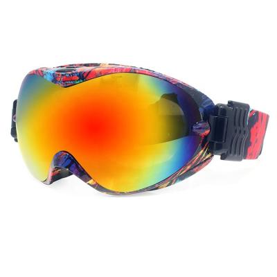 China Custom Uv400 Scratch Mirror Lens Outdoor Sports Snowboard Ski Anti Fog Eyewear Ski Goggle Myopia Snow Glasses Anti Fog for sale