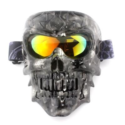 China Windproof Skull Masks Motorcycle Uv400 Glass Sports Sunglasses Motocross Outdoor Eye Protect Eyewear for sale