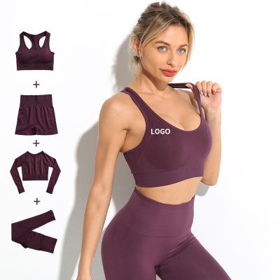 China Wholesale Breathable Yoga Wear Women Gaiters Sports Bra Sports Bra Yoga Pants Workout Clothing Set Yoga Set Fitness Clothing for sale