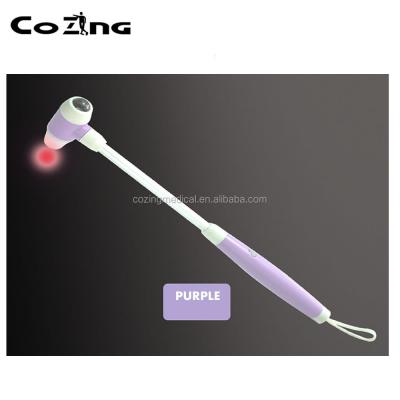 China Body The New Invention Battery Powered Electric Red Light Therapy Magnetic Hammer Massager or Purple Light Therapy for sale