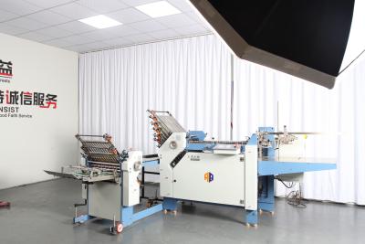 China Manual Paper Folding Machine With Cross Fold Brochure Folder For Printing Use for sale