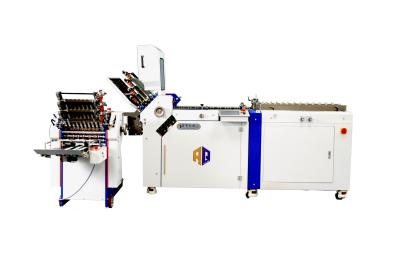 China Automatic Cross Fold Leaflet Paper Feeder Folding Machine Air Suction Folding Machine for sale