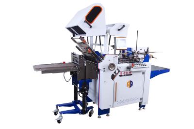 China Efficient Paper Folding Machine Width 480*750mm Size Brochures Sheet Paper Folder With Stacker for sale