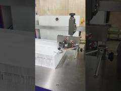 Cross Fold A4 Paper Folding Machine With Labeling Machine