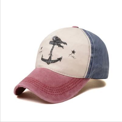 China JOINT wholesale cheap hot sale plain washed denim sports cap worn baseball cap for sale