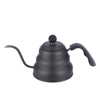 China Black 950ml Gooseneck Stocked Coffee Kettle for sale