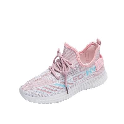 China Low Price Guaranteed Quality Breathable Durable Fly Anti-slippery Knitted Breathable Sports Shoes For Women for sale