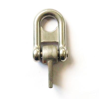 China Single D-shackle stainless steel D-shackle with anti-finger trapping steel piece for sale