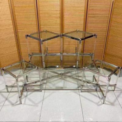 China (Other) Mid New Model Coffee Table Is High Quality Acrylic Adjustable 1+4 Set Modern Living Furniture for sale