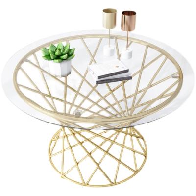 China New fashion personality hotel tea table creative adjustable living room marble glass tea table set (the other) for sale