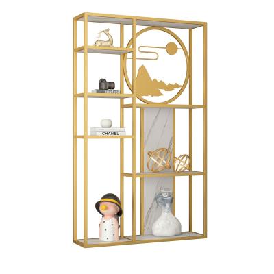 China Custom Home Office Wall Stainless Steel Bookself Metal Multifunctional Modern Storage Cabinet Shelf Custom Bookcases for sale