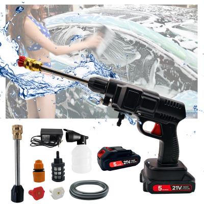 China New China-Chic Portable Lithium Battery Snow Foam Gun For Car Wash 12V 24V High Pressure Gun Machine Cordless Electric Car Washer for sale